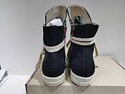 Rick Owens DRKSHDW Black Canvas High Top Shoes - 4