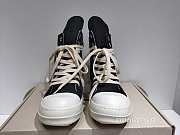 Rick Owens DRKSHDW Black Canvas High Top Shoes - 2